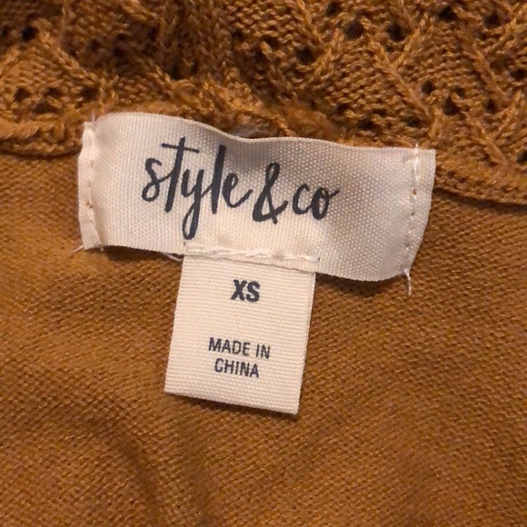 Style & Co Fringe-Trim Cowlneck Sweater - Picture 5 of 6